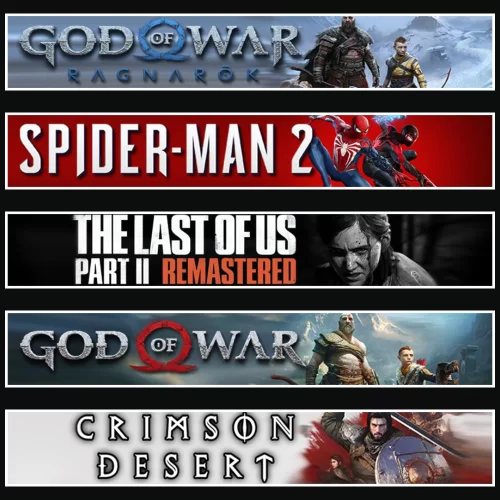 Ragnarök +Spider 2 +TLOU2 +GOW +Crimson
